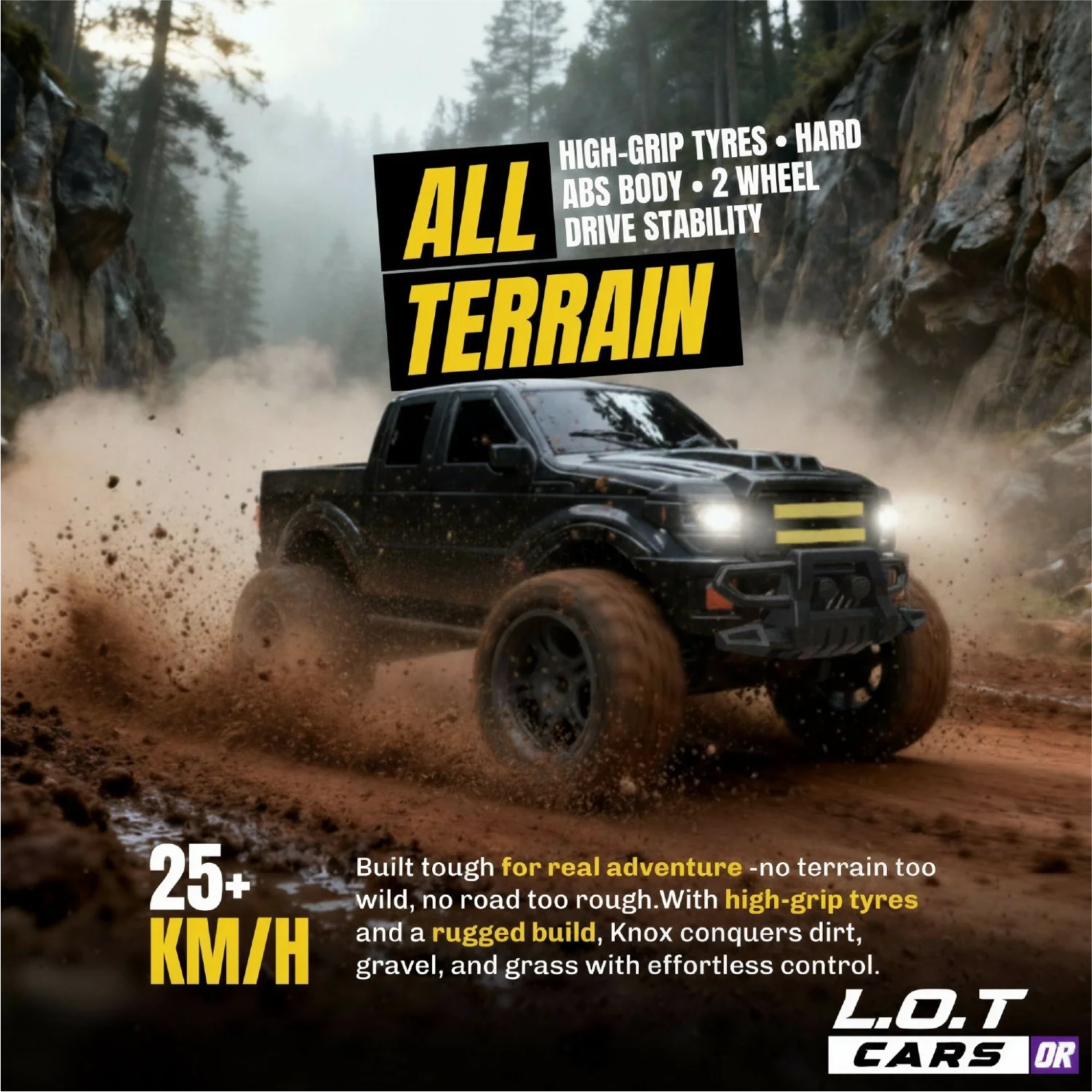 Knox - Semi-Hobby Grade Off Road Remote Control Jeep and RC Truck