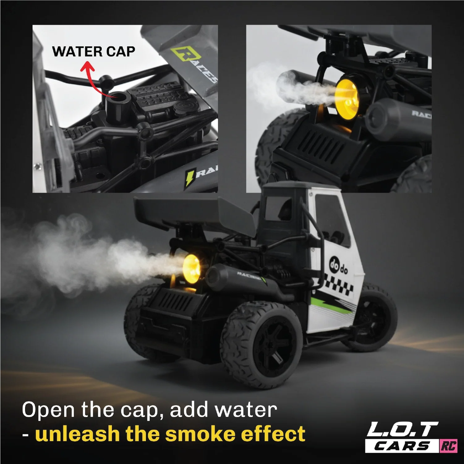 Otto - 3 Wheel RC Track Race Auto | 25 kmph Speed